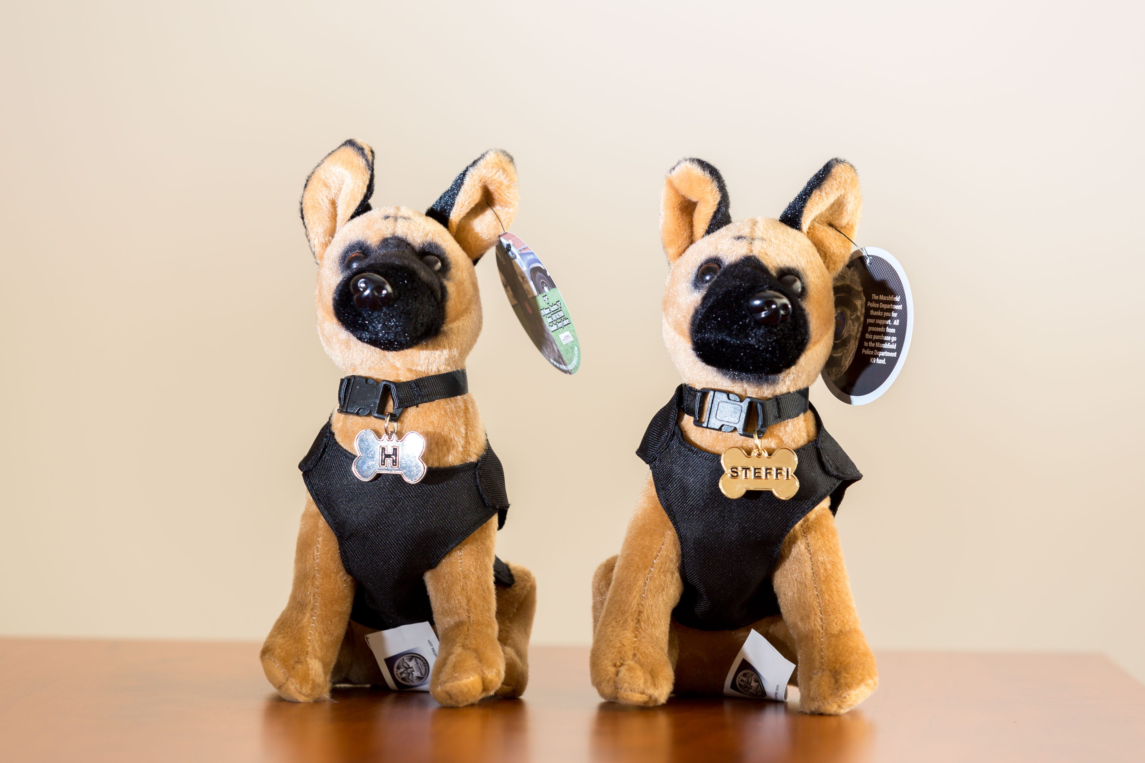 stuffed german shepherd police dog